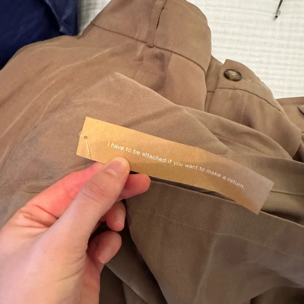 Reformation Brown High-Waisted Pants - Picture 7 of 9